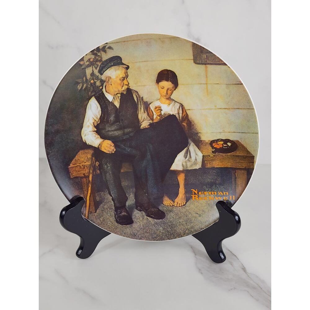 Wall Decor Plate The Lighthouse Keeper's Daughter Year 1979 Porcelain 8 1/2" Vtg